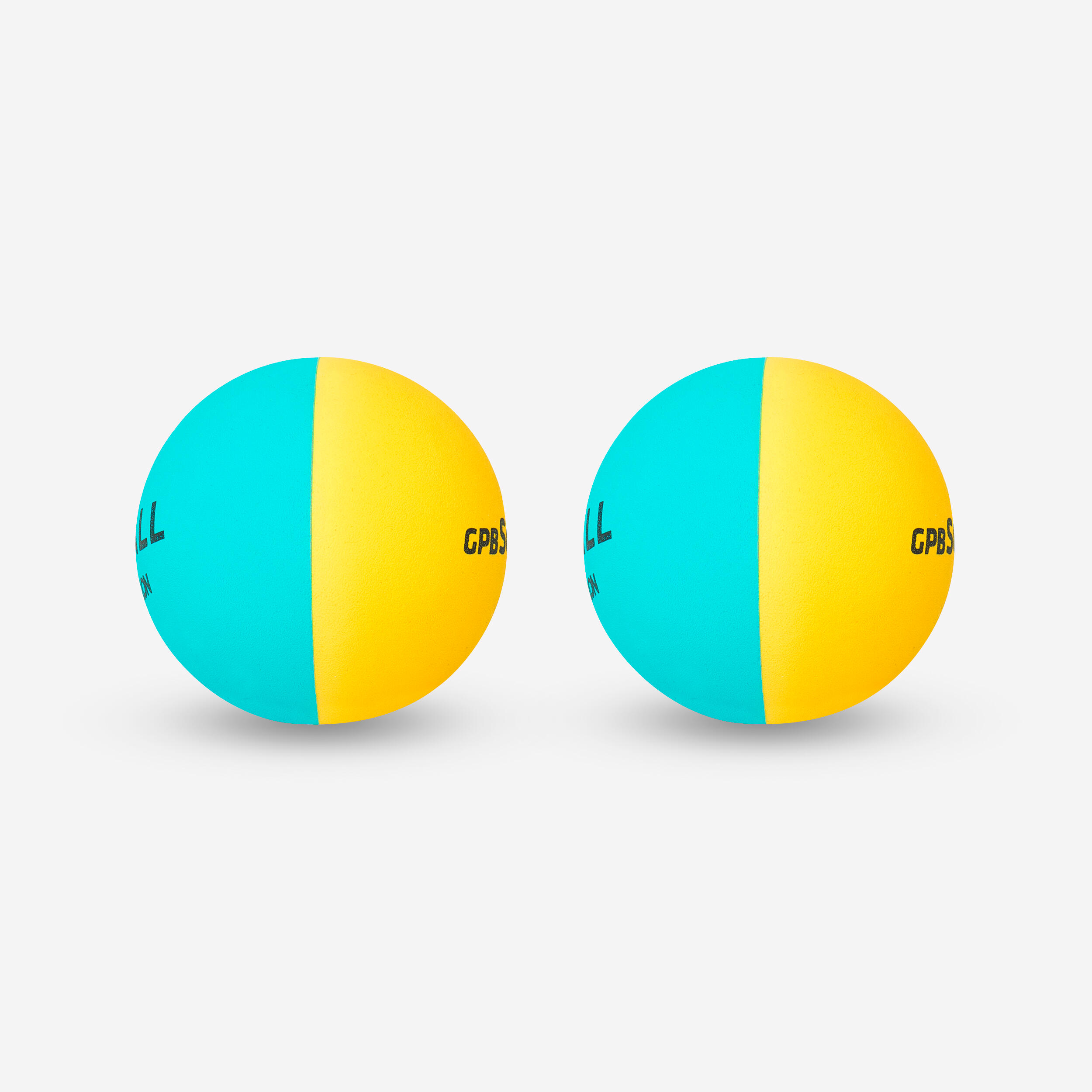 Beginner Pelota Balls GPB Soft x2 - Yellow/Turquoise Blue 1/4