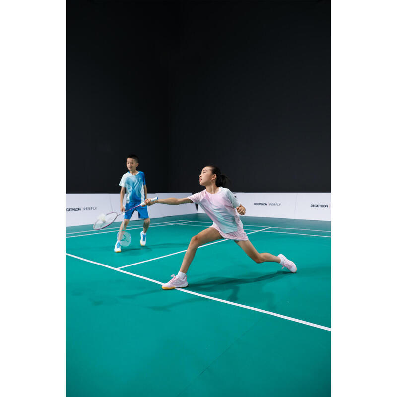 Badmintonshort voor kinderen 560 blauw