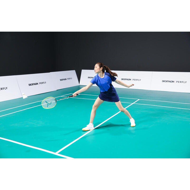 Damen Badminton T-Shirt - TS 530 blau