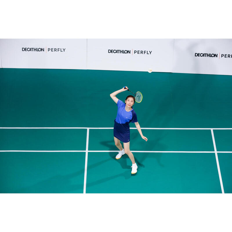 Damen Badminton T-Shirt - TS 530 blau