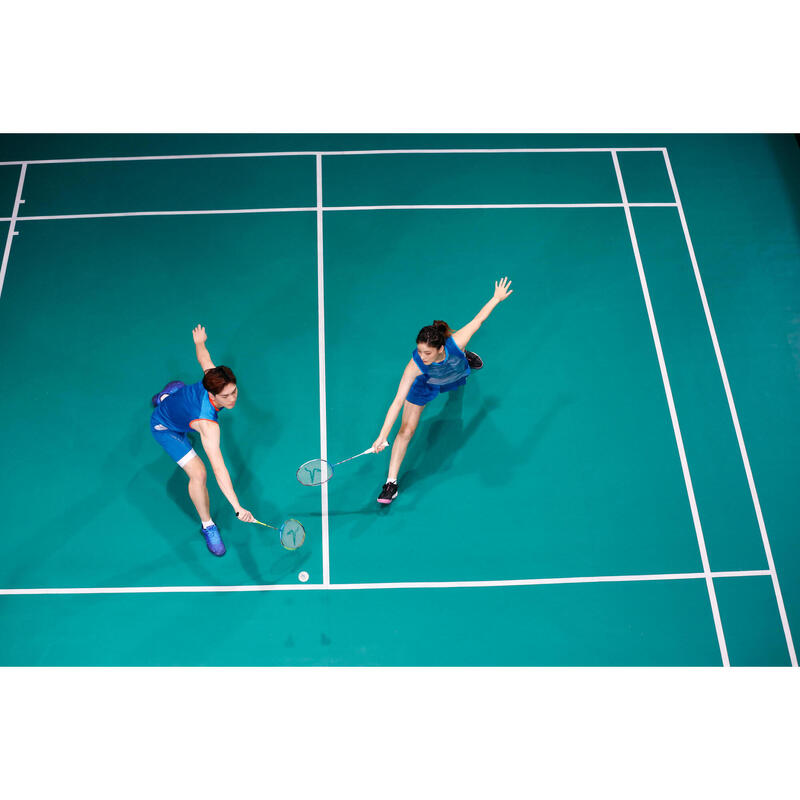 Badmintonshirt voor dames 900 blauw