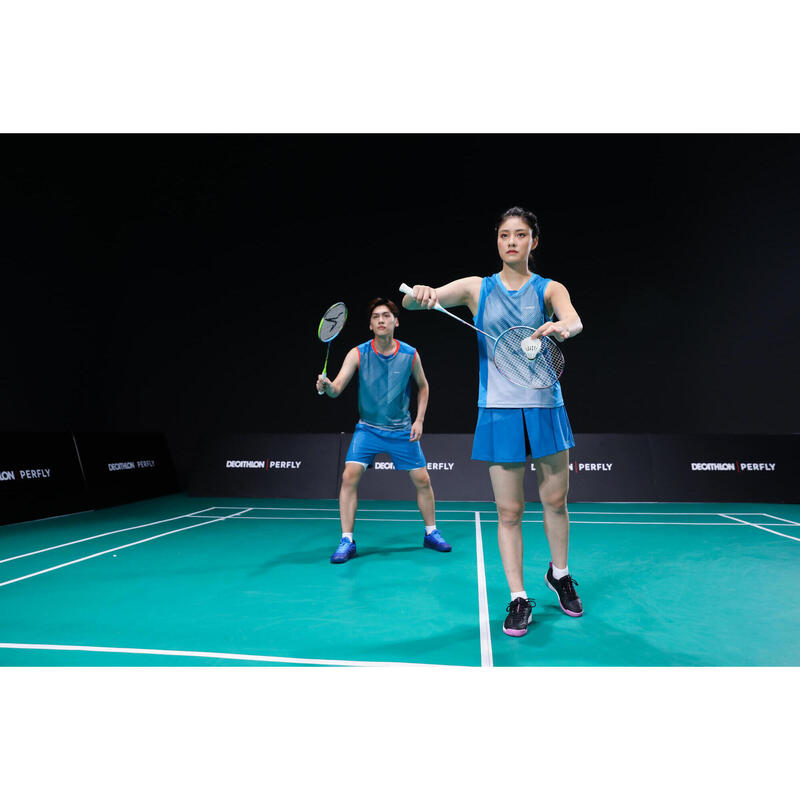 Badminton T-Shirt TS 900 Damen blau