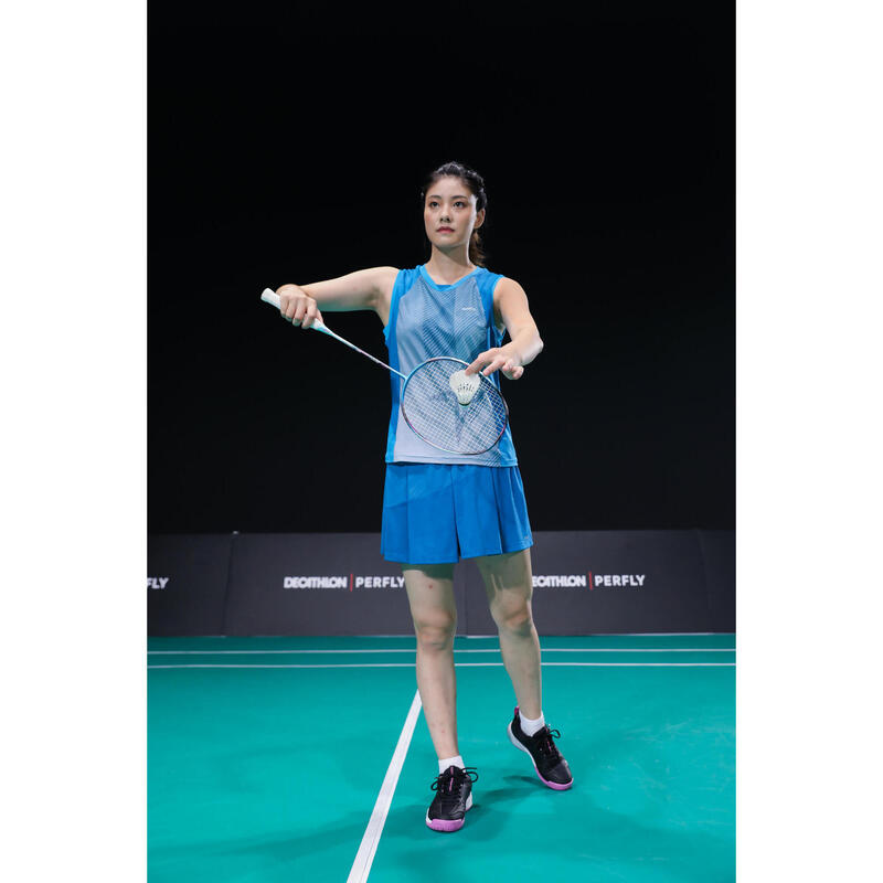 Badminton T-Shirt TS 900 Damen blau