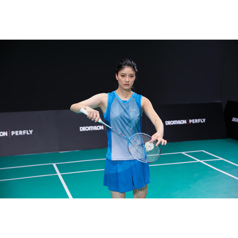 Badminton T-Shirt TS 900 Damen blau