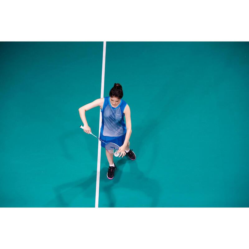 Dámské tričko na badminton 900 modré 