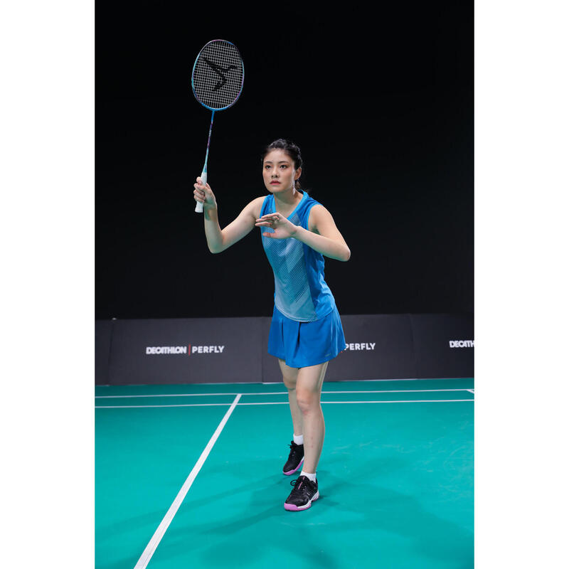 Badminton T-Shirt TS 900 Damen blau