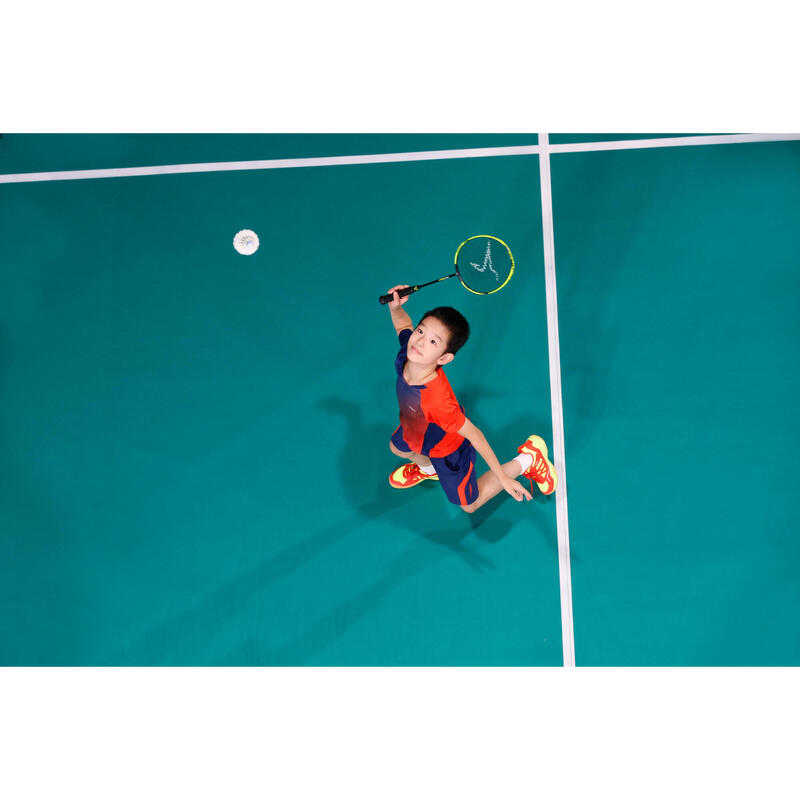 Şort Badminton 560 Bleumarin/Roșu Copii