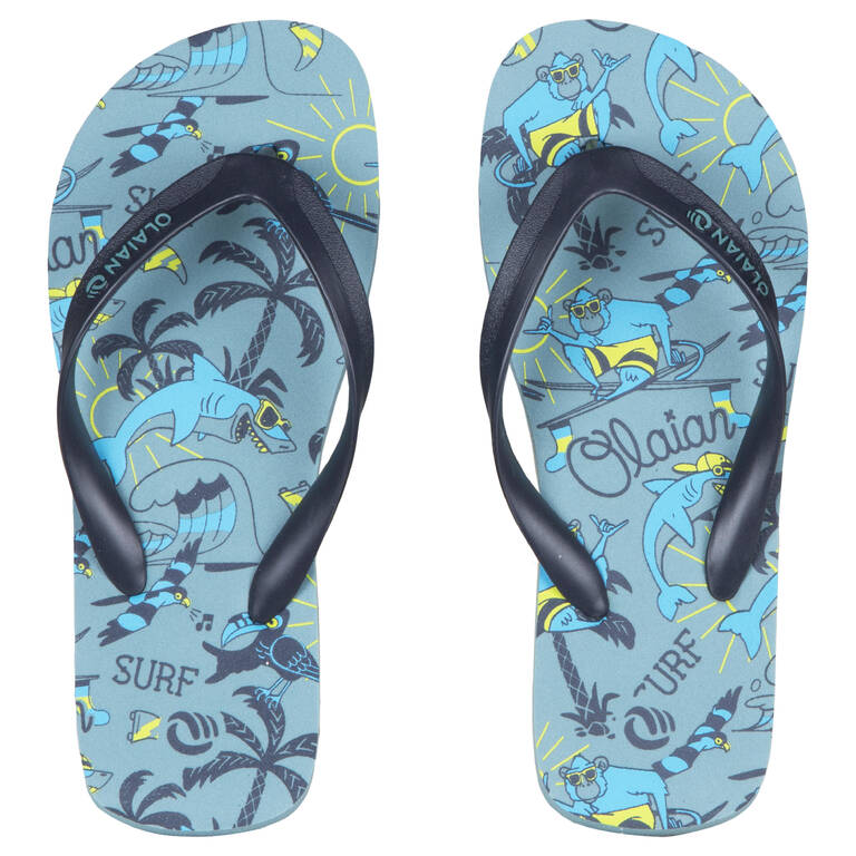 Boys' FLIP-FLOPS 120 - Happy Blue - Decathlon