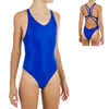Girls' Artistic Synchronised Swimming One-Piece Swimsuit - Blue.
