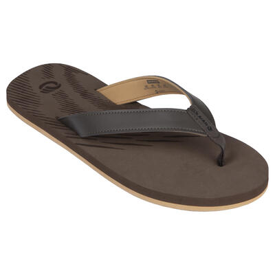 Chanclas playa Hombre dedo marrón
