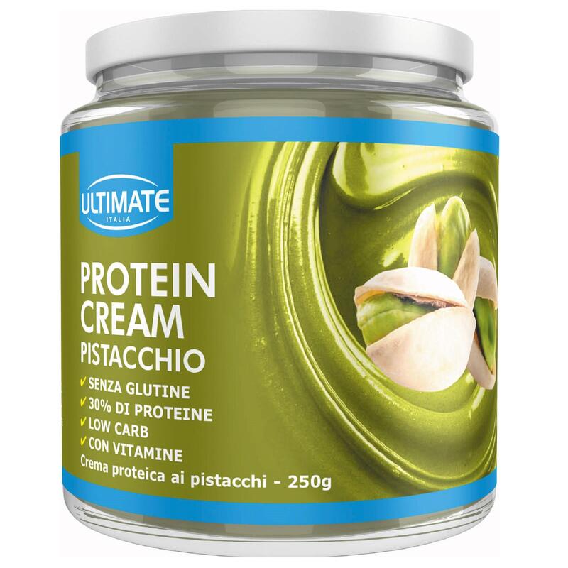 Crema proteica Protein cream Ultimate pistacchio senza glutine 250 g