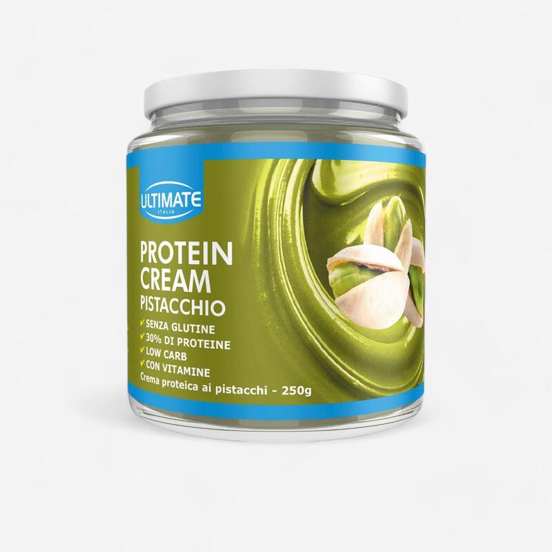 Crema proteica Protein cream Ultimate pistacchio senza glutine 250 g