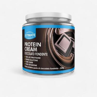 Crema proteica Protein cream Ultimate cioccolato fondente senza glutine 250 g