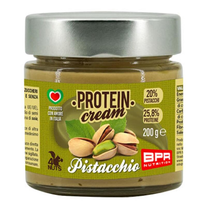 Crema spalmabile proteica BPR gusto pistacchio senza glutine 200 grammi