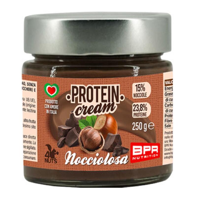 Crema spalmabile proteica BPR gusto nocciolosa senza glutine 250 grammi