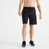 Men recycled polyester regular gym shorts - black