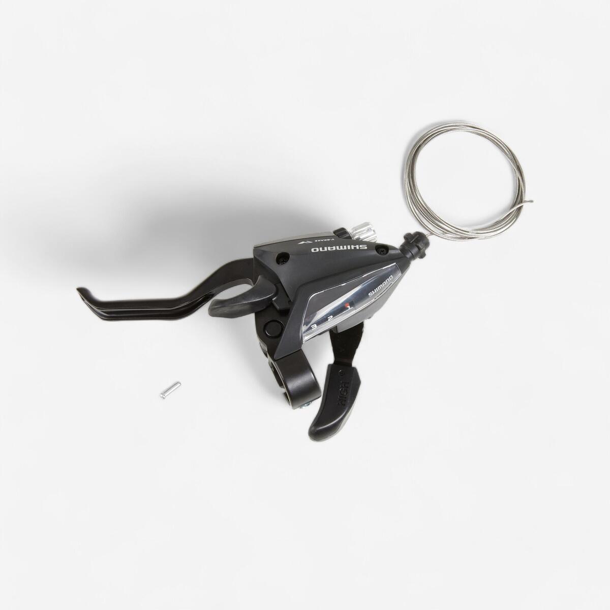 COMBO MANETTE DE DÉRAILLEUR AVANT SHIMANO 3 VITESSES + LEVIER FREIN