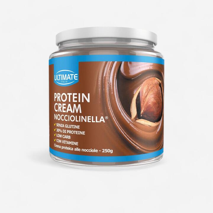 Crema Proteica Fatta In Casa Crema proteica Protein cream nocciolinella senza glutine 250 g ULTIMATE