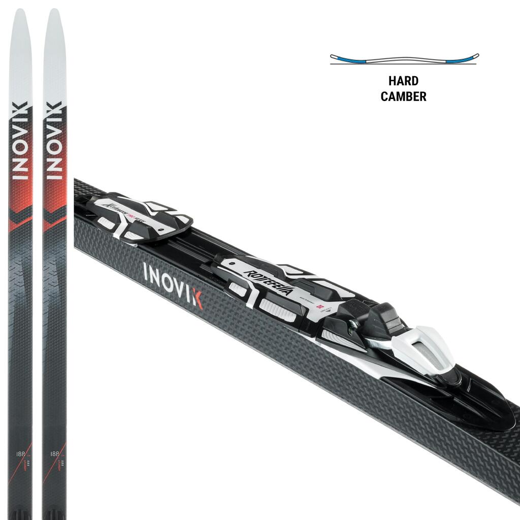 AD cross-country skis MEDIUM camber skating550+Rottefella XceleratorPro bindings