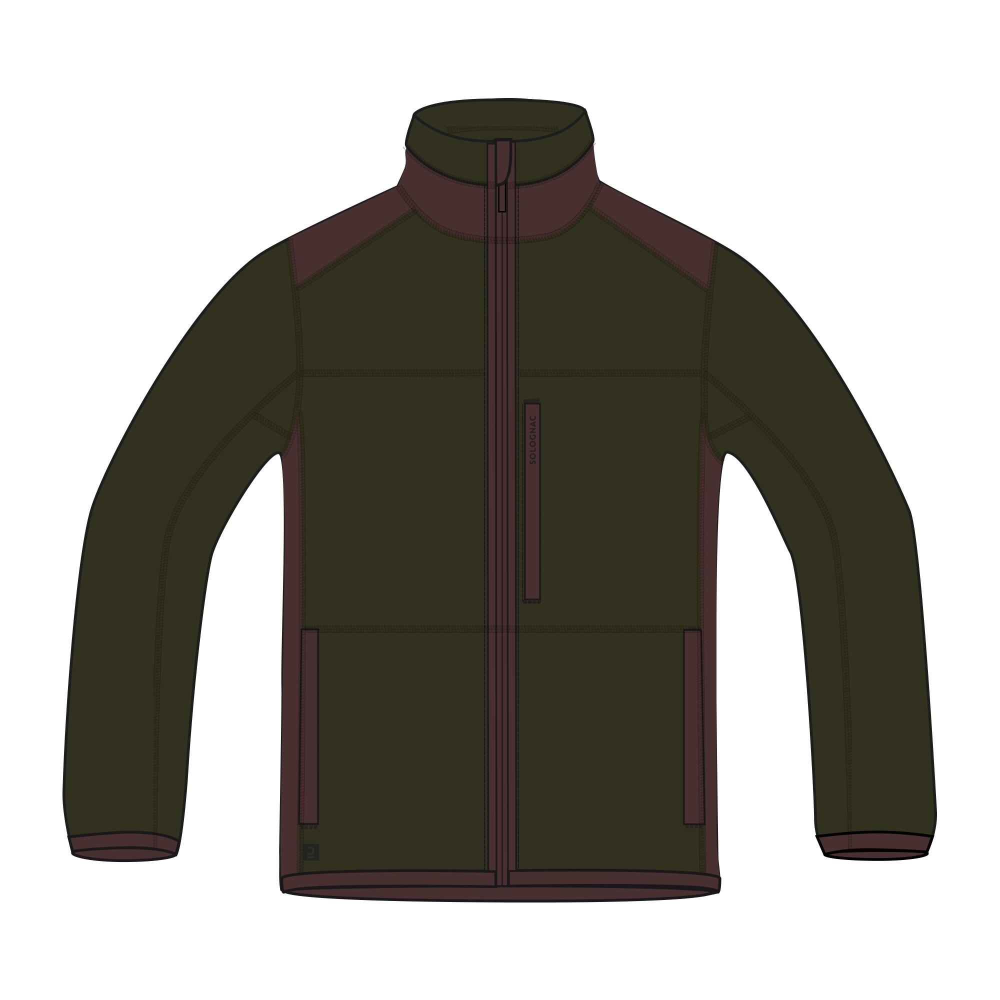 Dikke jas 500 fleece groen 10/22