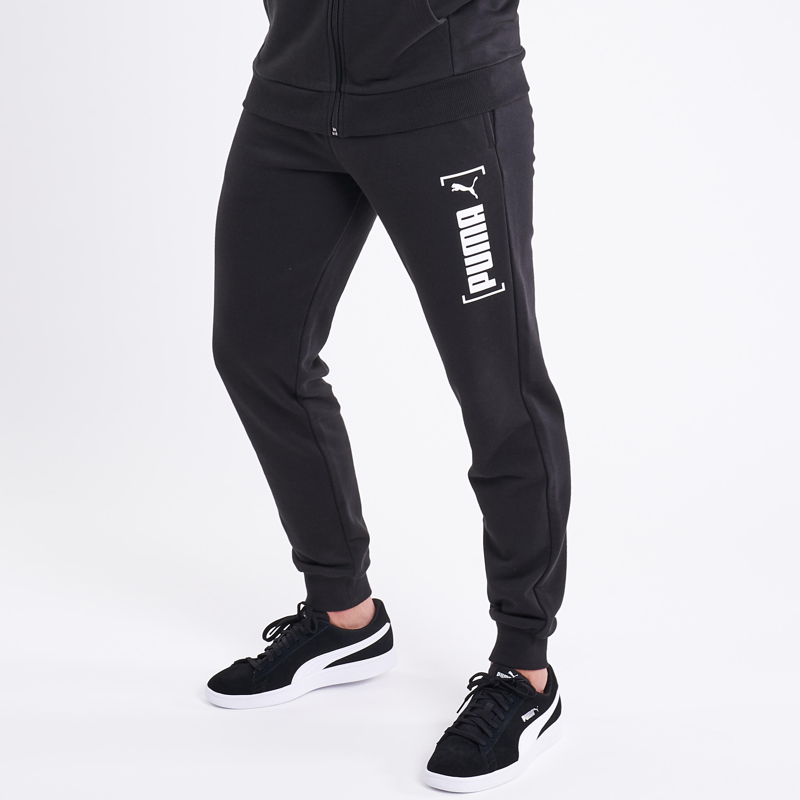 Pantalon de survêtement Puma Fitness coton bio Noir