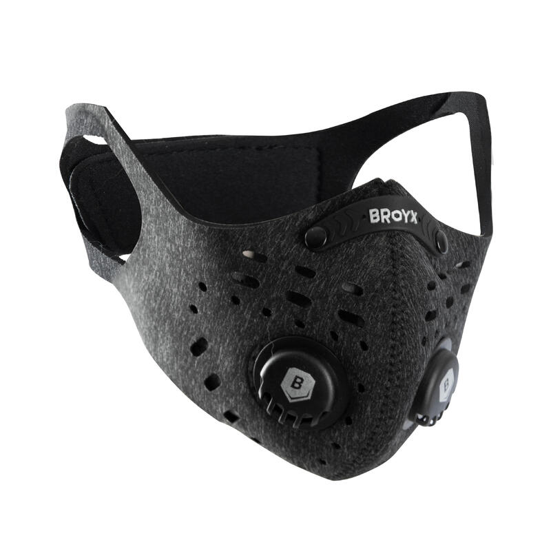 Masque respiratoire anti-pollution de sport noir supérieur demi