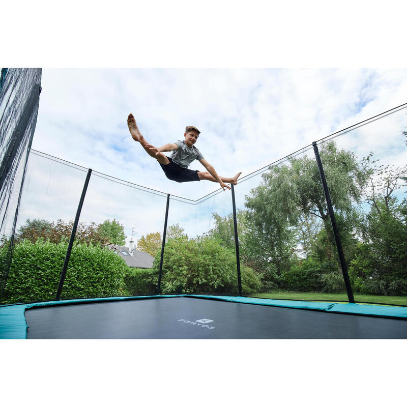 TRAMPOLINE RECTANGULAIRE 520 AVEC FILET DE PROTECTION