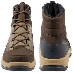 Country Sport Warm Waterproof Shoes Crosshunt 500 Beige/Brown