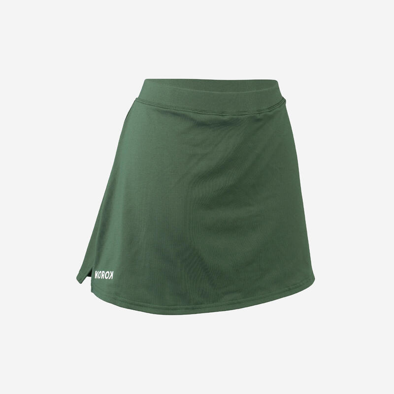 Dámská sukně na pozemní hokej FH500 zelená
