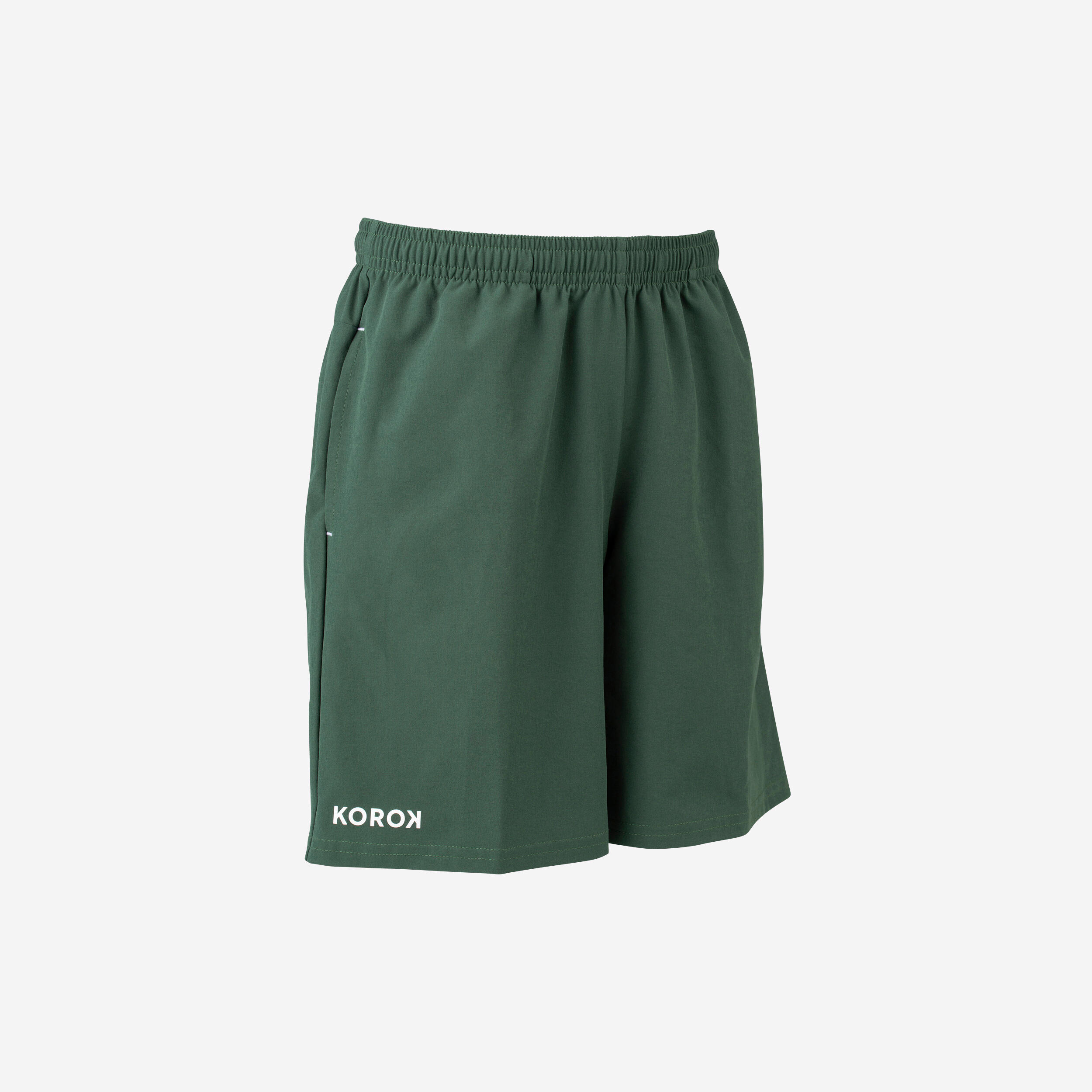 KOROK Boys' Field Hockey Shorts FH500 - Green