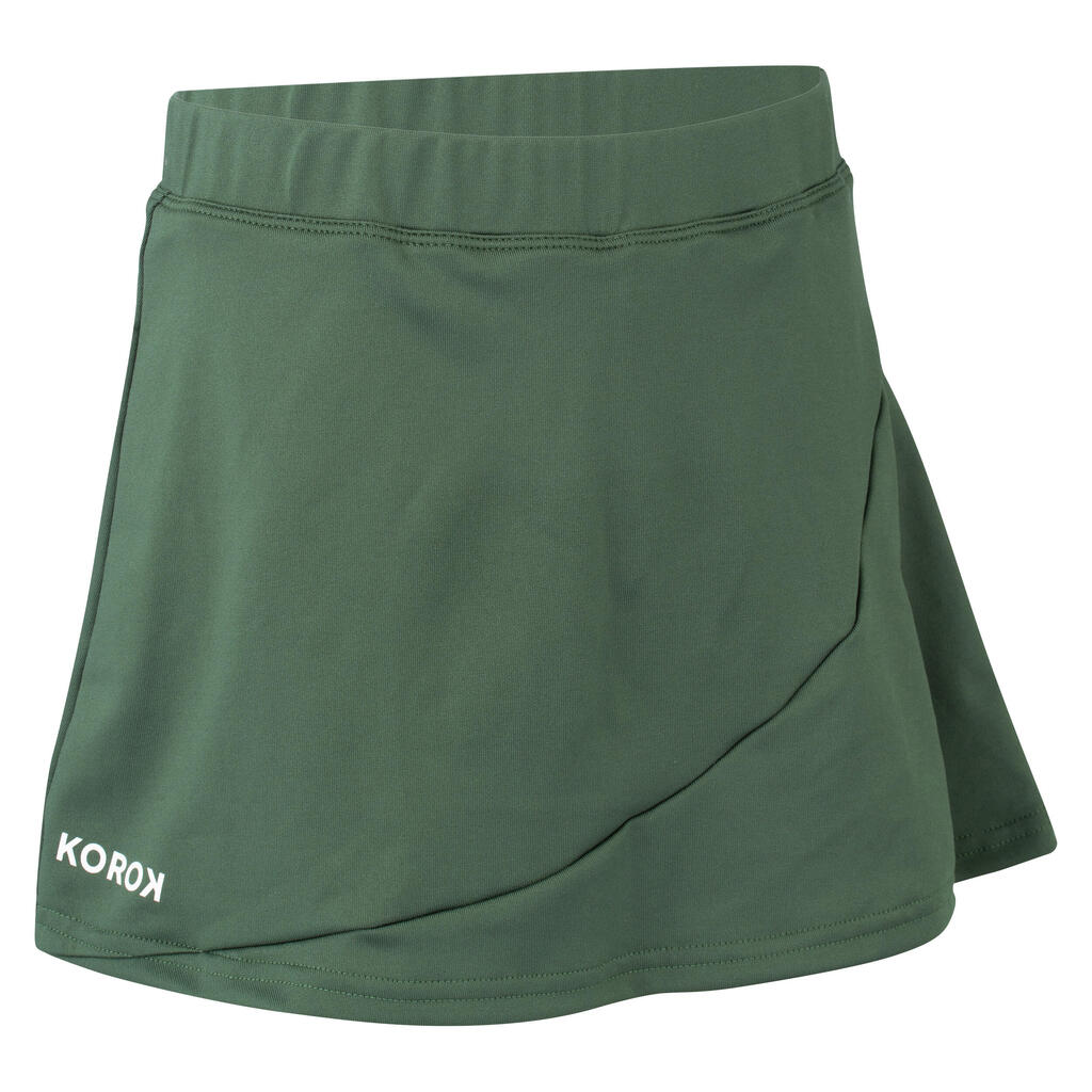 Girls' Field Hockey Skirt FH500 - Green