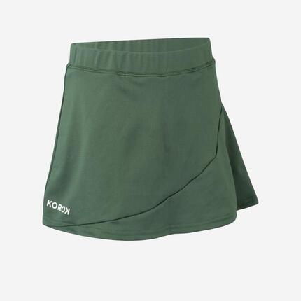 Jupe de hockey sur gazon fille FH500 noir
