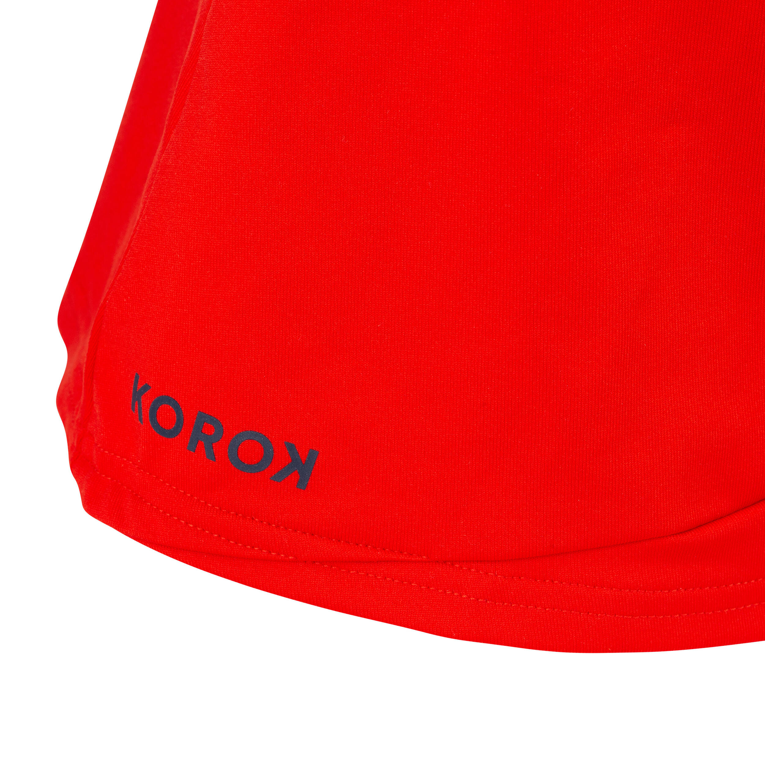 Girls' Field Hockey Skirt FH500 - Red 3/4