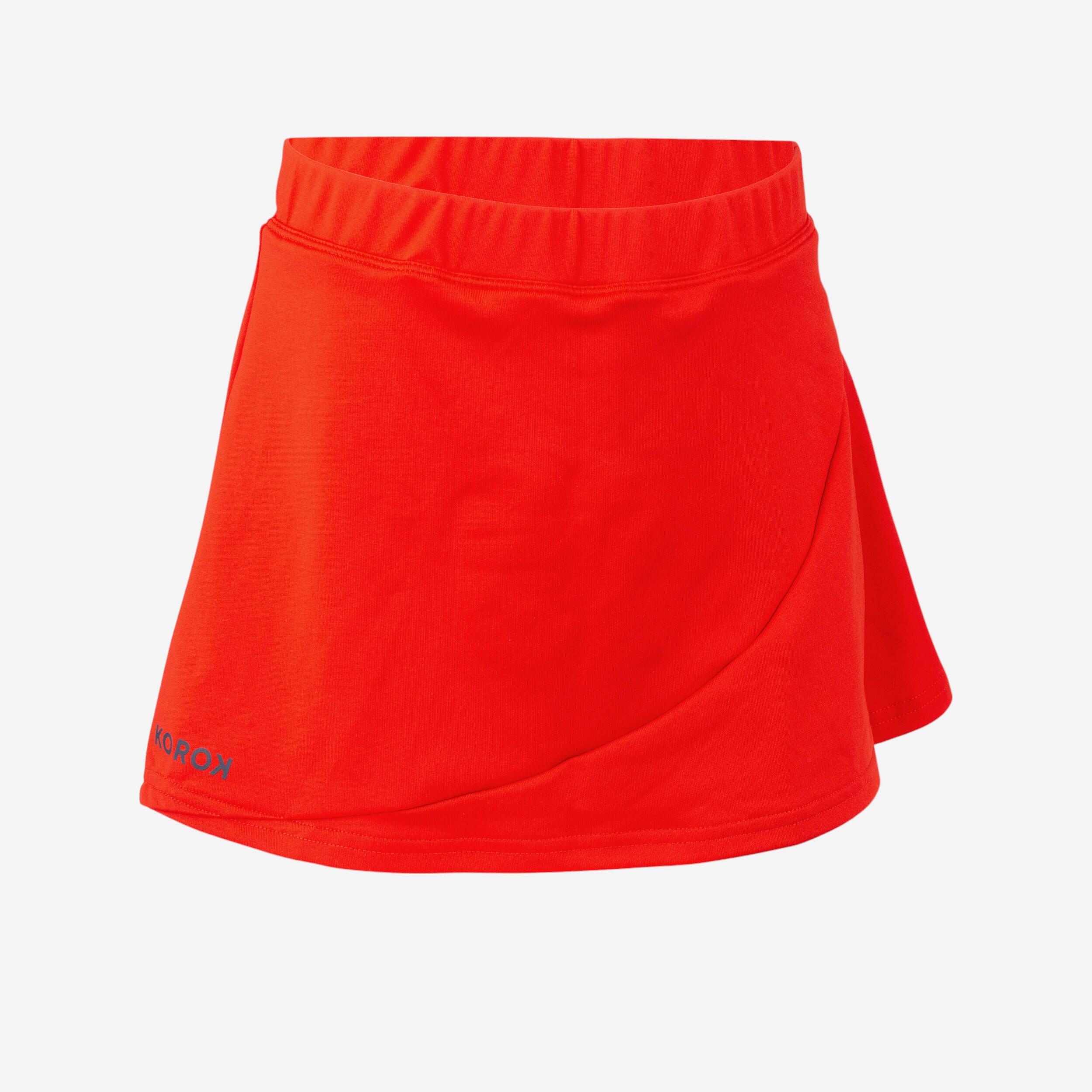 Korok - Jupe De Hockey Sur Gazon Fille Fh500 Rouge - Jupe De Hockey - Hockey Sur Gazon - Rouge - 12 À 14 Ans - Decathlon