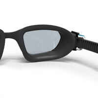 نظارات سباحة مستقطبة - SPIRIT مقاس L عدسات مدخنة - أسود/ أزرق