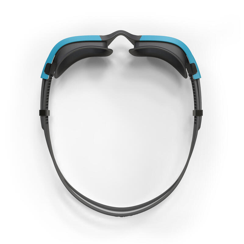 Occhialini piscina SPIRIT viso grande lenti polarizzate nero-azzurro