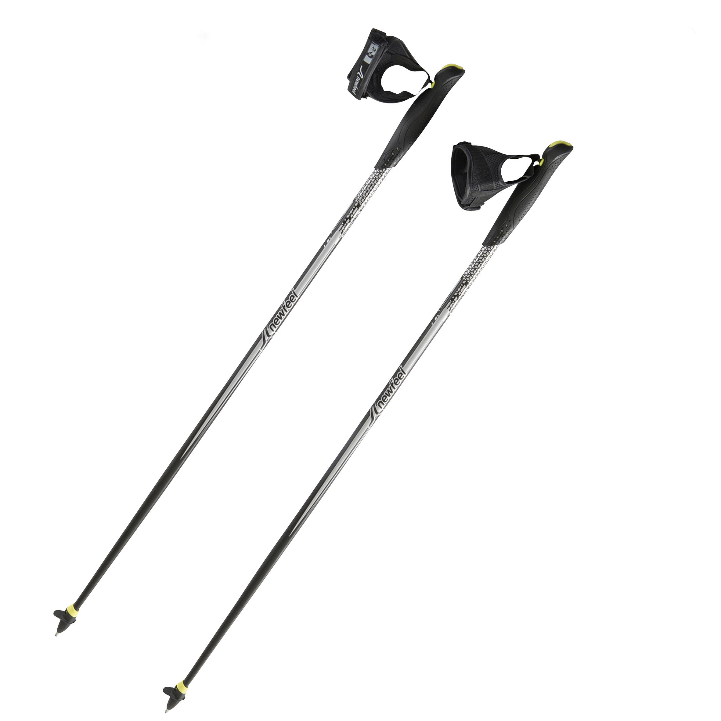 Nordic Walking Stöcke Aluminium - NW P100 schwarz/grau 13/24