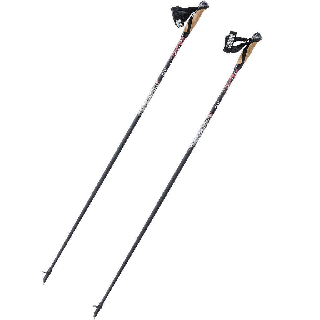 PW P900 NORDIC WALKING POLES - BLACK/PINK