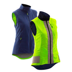 Chaleco ciclismo hombre impermeable y cortavientos - Visible EN1150 -  Decathlon