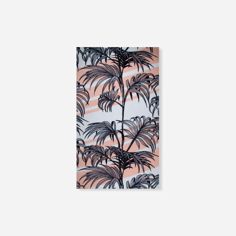 Strandhandtuch Exofil 145 × 85 cm weiß/schwarz/hellrosa Strandhandtuch Exofil 145 × 85 cm weiß/schwarz/hellrosa