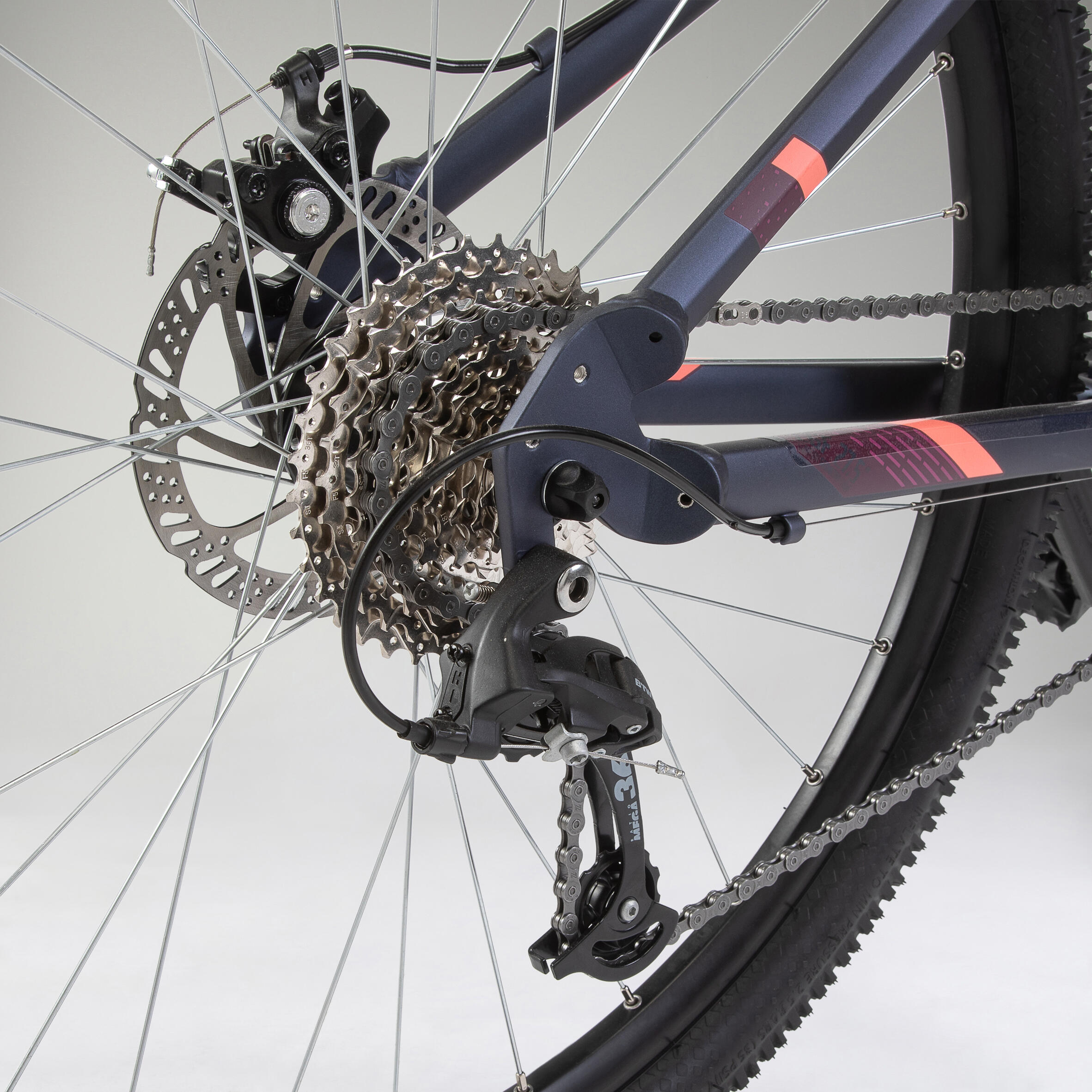 Vélo de montagne femme - ST 120 bleu/rose - ROCKRIDER