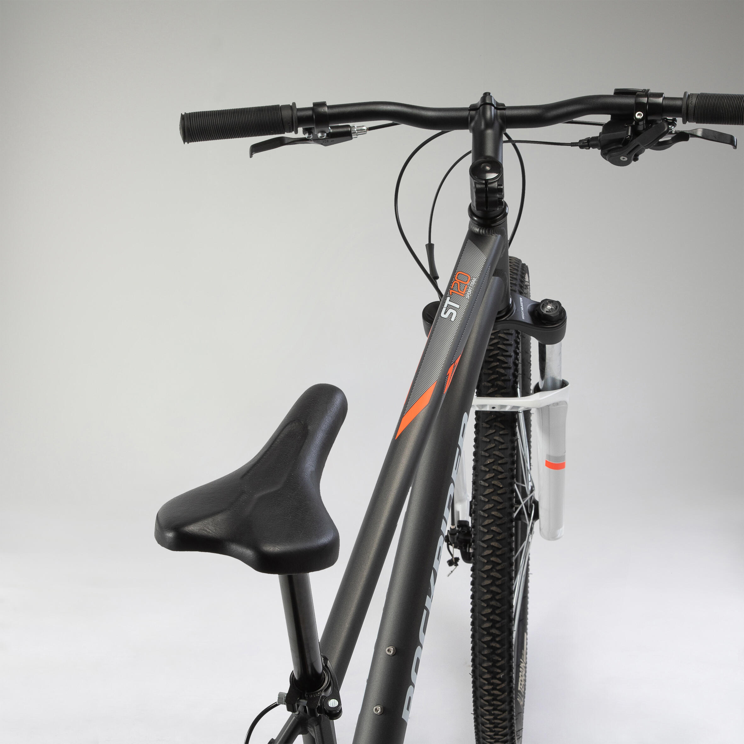 27.5" Mountain Bike - ST 120 Grey/Orange - ROCKRIDER