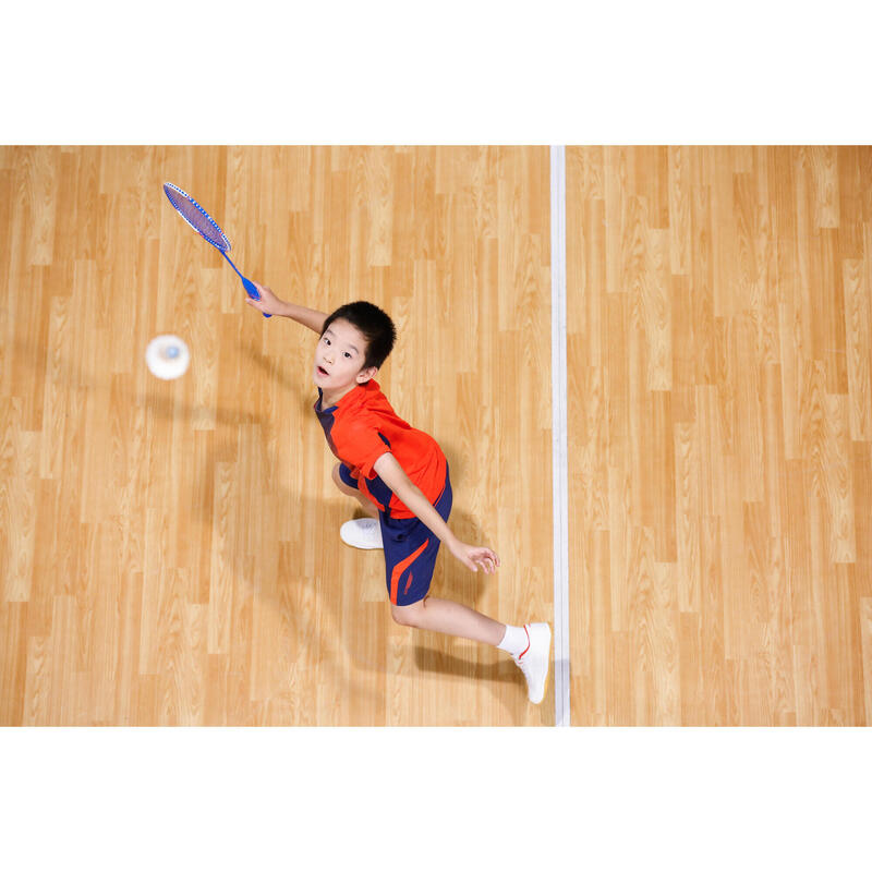 Şort Badminton 560 Bleumarin/Roșu Copii