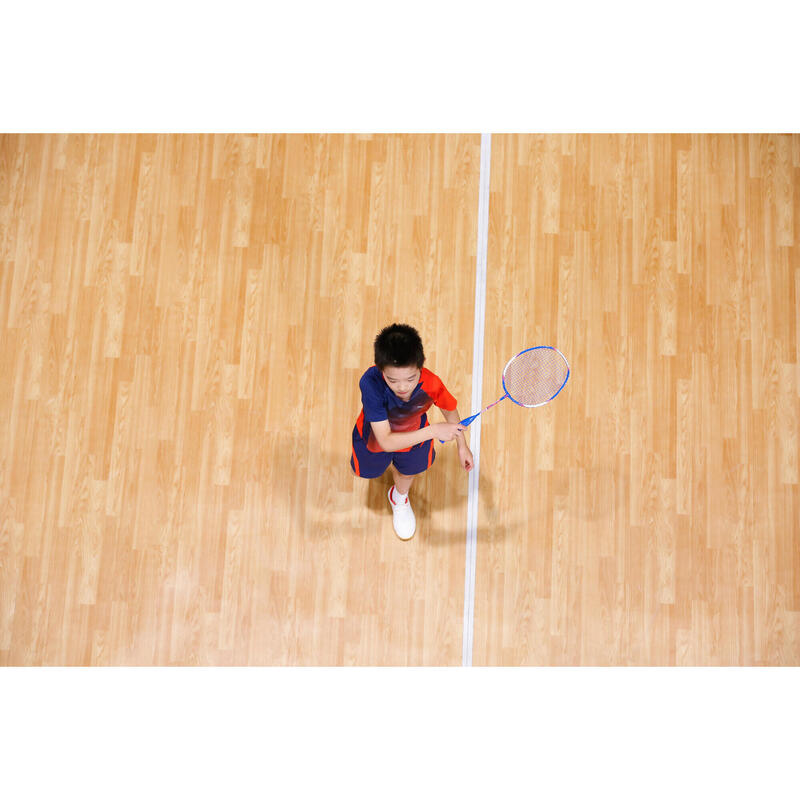 Şort Badminton 560 Bleumarin/Roșu Copii