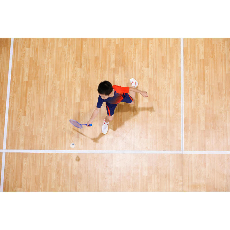 Şort Badminton 560 Bleumarin/Roșu Copii