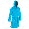 Men's Compact Microfibre Pool Bathrobe - Turquoise Blue