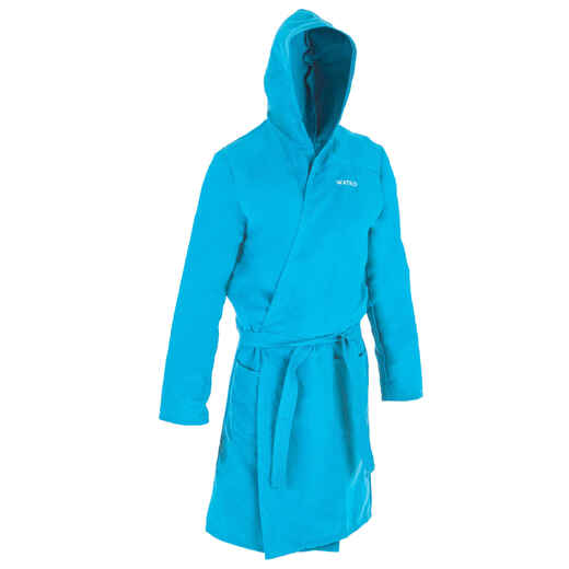 
      Men's Compact Microfibre Pool Bathrobe - Turquoise Blue
  