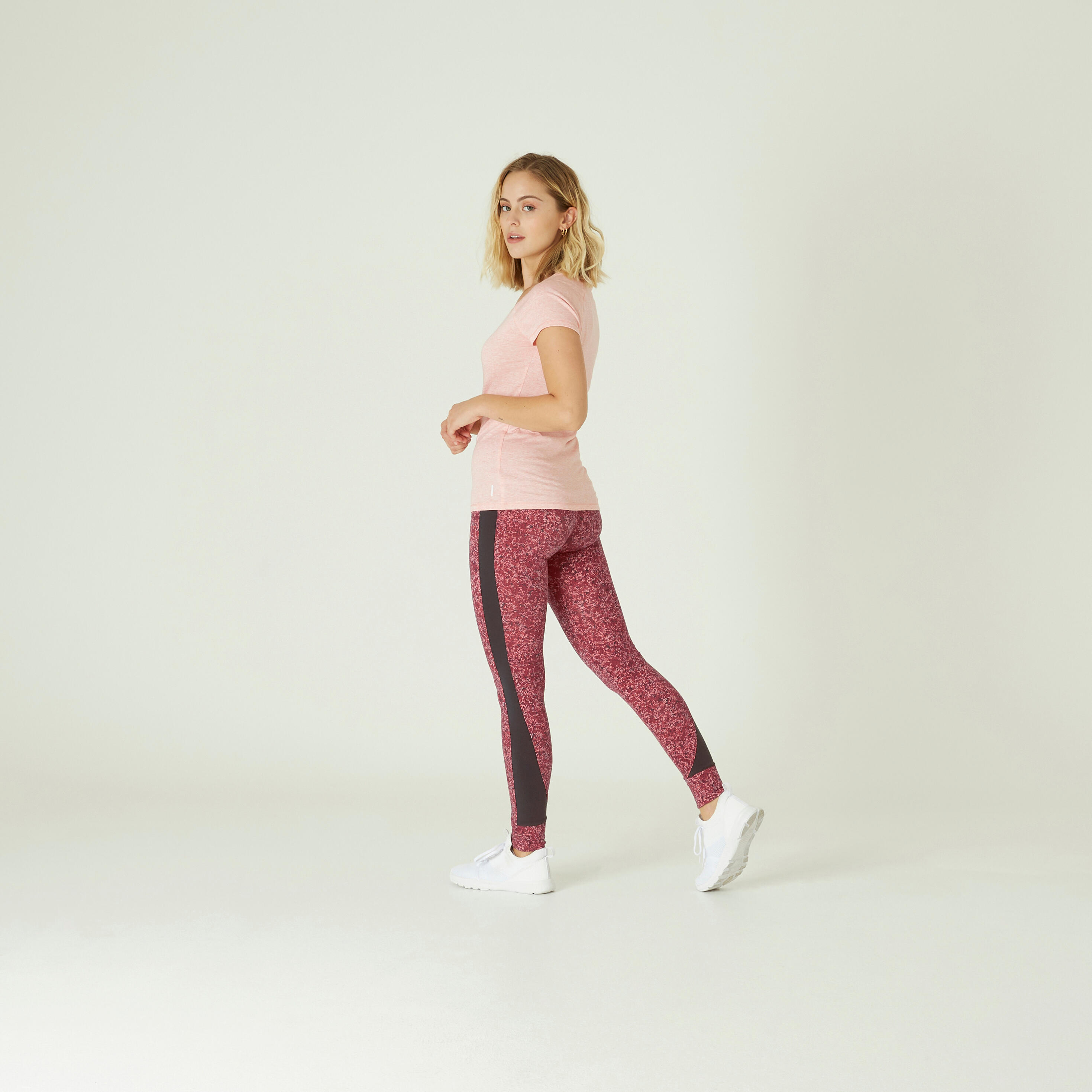 Stretchy High-Waisted Cotton Fitness 