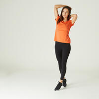 T-shirt regular fitness femme - 500 Essentials Orange