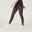 Women's Slim-Fit Fitness Leggings Fit+ 500 - Orange Print